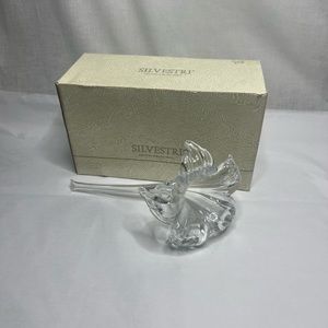 Silvestri blown glass lily 7 1/2”x 4 3/8”